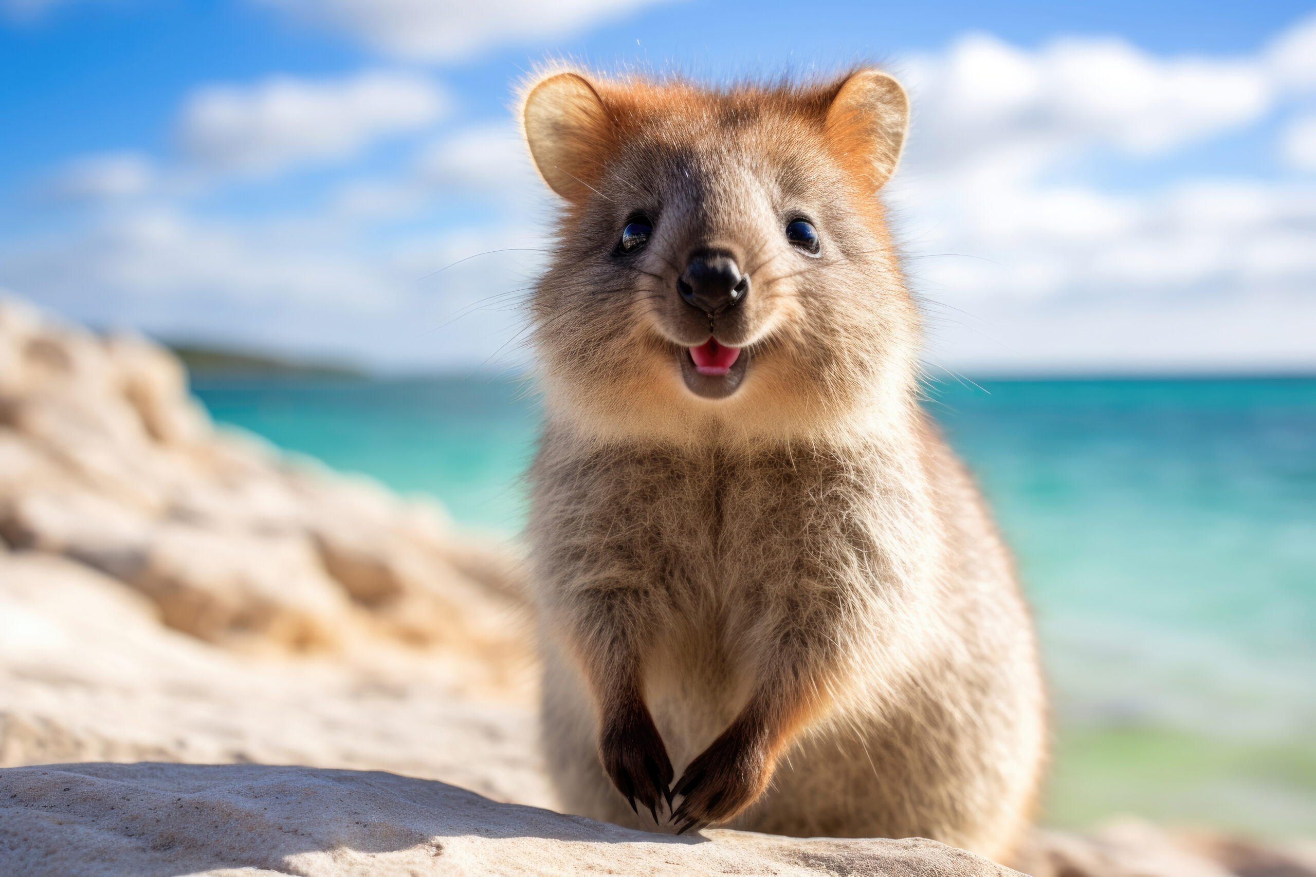 Cute Quokka in the wild